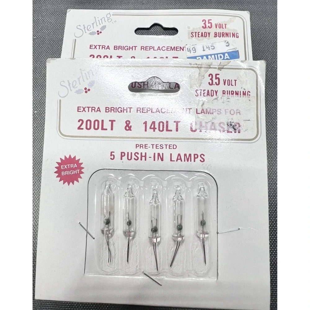 Mixed Lot Vintage‎ Christmas Light Replacement Bulbs GE Sterling Pamida 3.5–7V